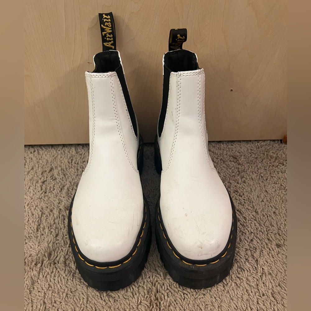 White Platform Dr. Martens